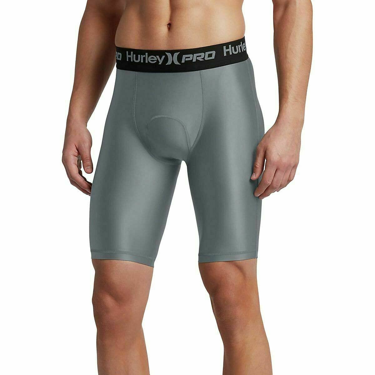 Hurley Men's Dri-Fit Pro Compression 18" Base Surf Shorts - Cool Grey